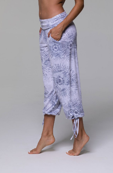 Image Title Onzie Gypsy Pant - Gray Shibori